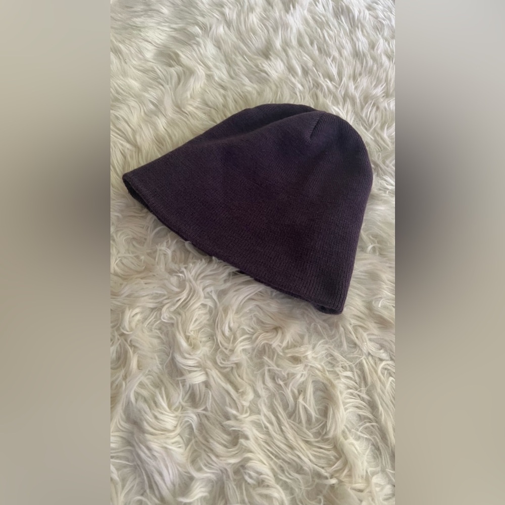 purple beanie